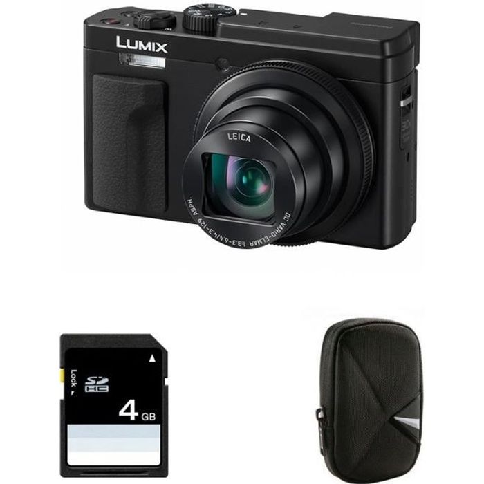 PANASONIC  LUMIX DMC-TZ95 NOIR Garanti 2 ans + Sac et Carte SD 4 Go 
