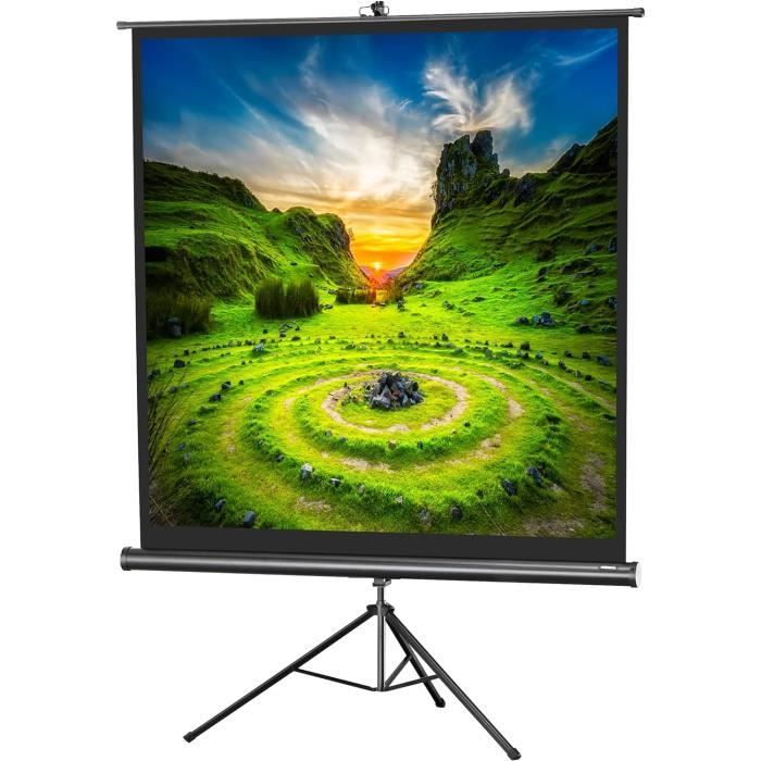 Pariszhuo Ecran De Projection Mobile Sur Pied - Portable Avec Support ...