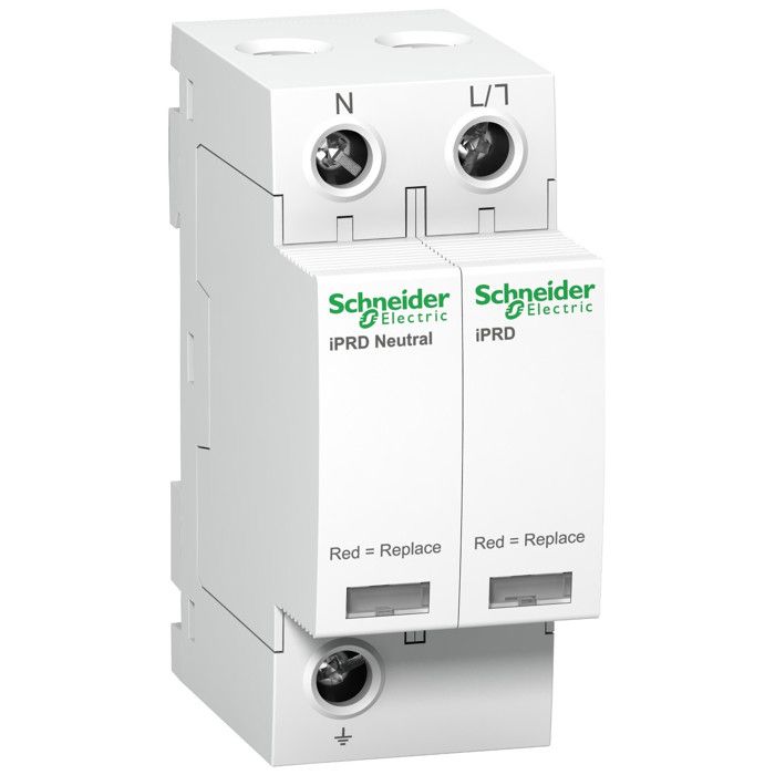 A9l20501 Schneider - Parafoudre Phase Neutre De Type 2 Iprd20r - 20ka - Report De Signalisation