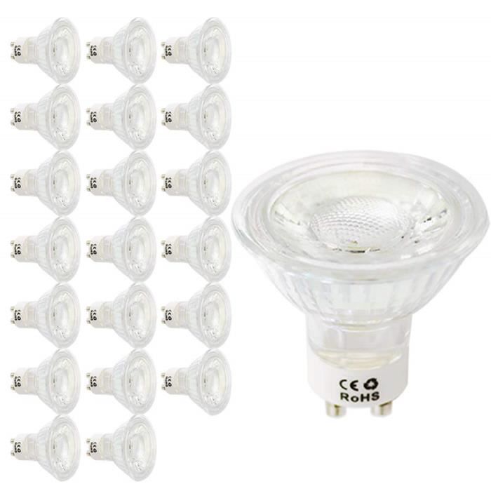 Ampoules DEL douille gu10 Réflecteur 3000k Blanc Chaud 260 lm