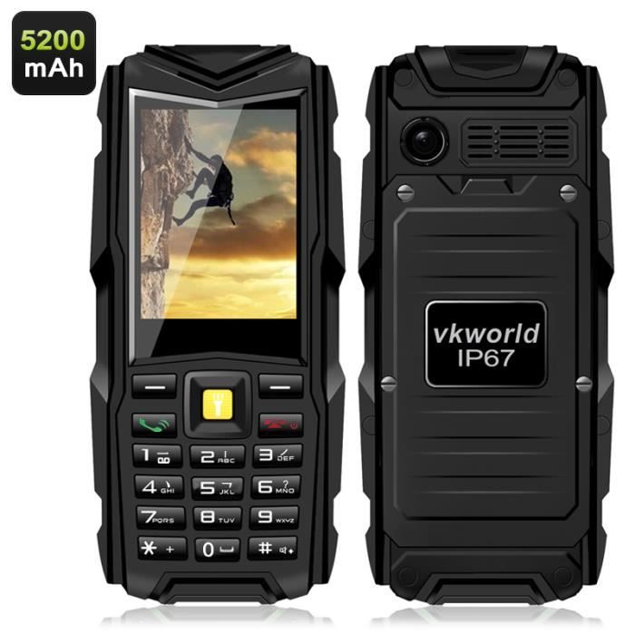 Téléphone Portable à Touches Avizar TEL-V8-BL - Double SIM - Écran 2,01" - Bleu Pâle - Neuf Sous Blister
