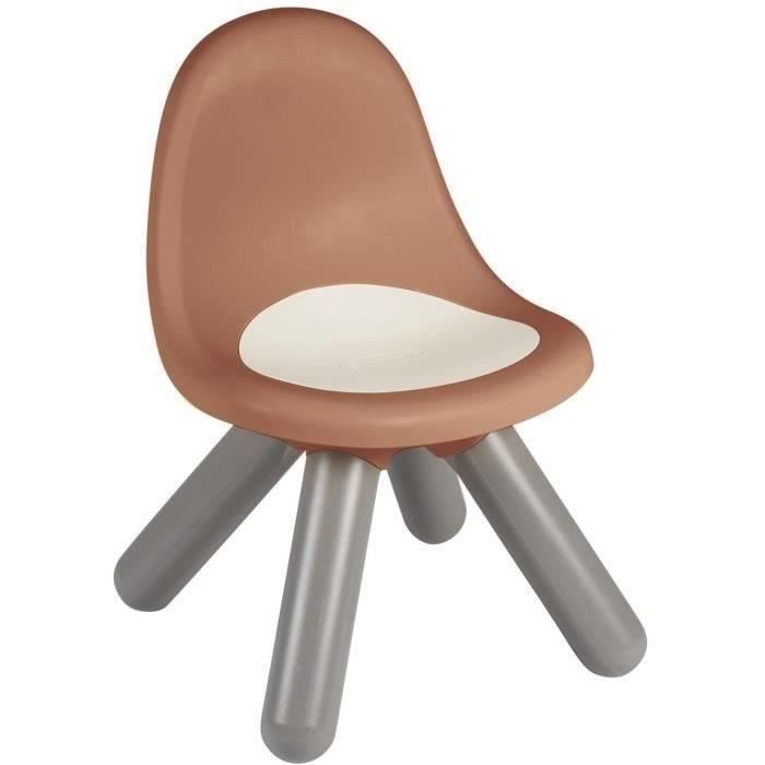 Smoby Life Chaise enfant Terra Cotta Pieds soufflés Intérieur et Extérieur Anti UV