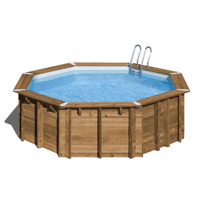 sunbay piscine bois ovale avocado 6 56 x 4 56 x h 1 33 m cdiscount jardin