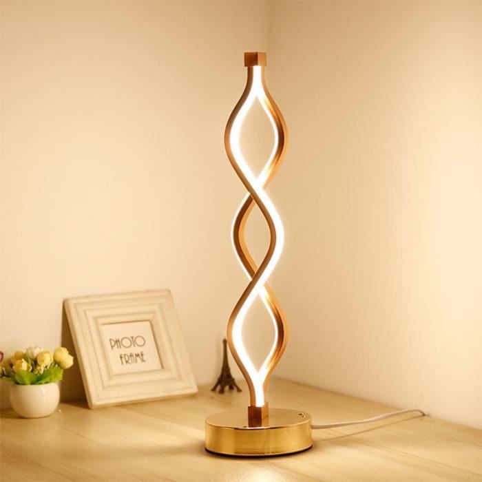 Moderne Minimaliste Art Led Spirale Lampe De Table Mode De Mariage Chambre Led Lampe De Bureau Salon Eclairage Achat Vente Moderne Minimaliste Art Led Cdiscount