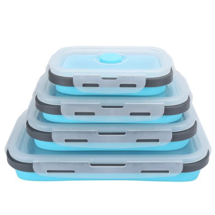 boîte à lunch extérieure pour employés de bureau Boîte à lunch pliante boîte à lunch micro-ondes pour les voyages green boîte à lunch portable pliable en silicone