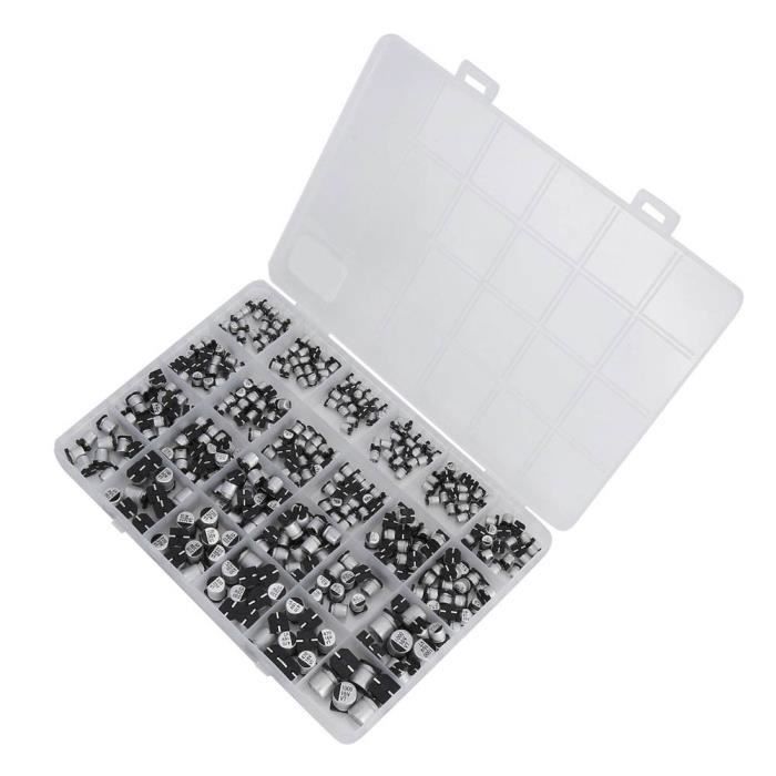 Kit De Condensateur Kit D'assortiment Condensateur électrolytique En Aluminium SMD, Kit De