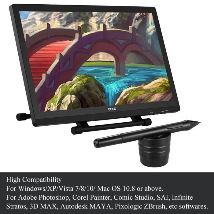 Ugee 2150 21 5 Ips Numerique Tablette Table A Dessin Tablette