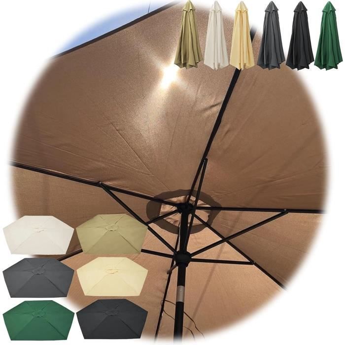 Toile De Rechange Pour Parasol Balcon 2,7 M à 5 Baleines - Tissu Résistant UV Et Imperméable | CLSQLXYJZC | Pour Jardin, Terrasse