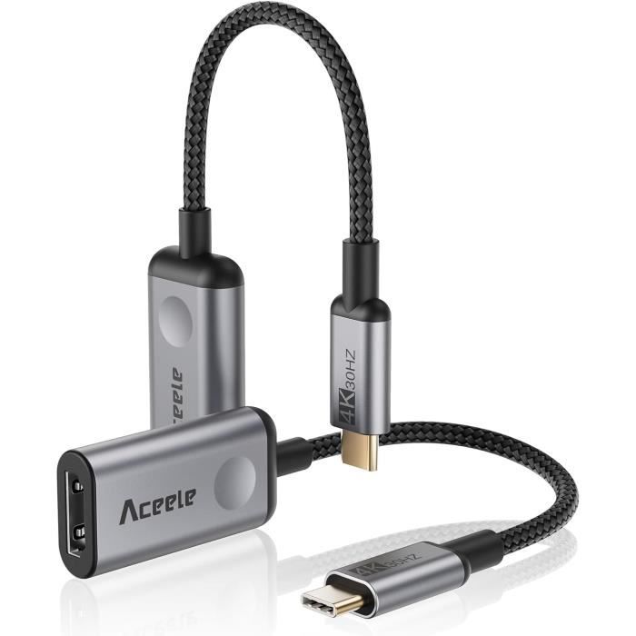 Adaptateur USB C Vers HDMI - Type C Femelle Vers HDMI Mâle - 4K 60Hz - Marque ELUTENG