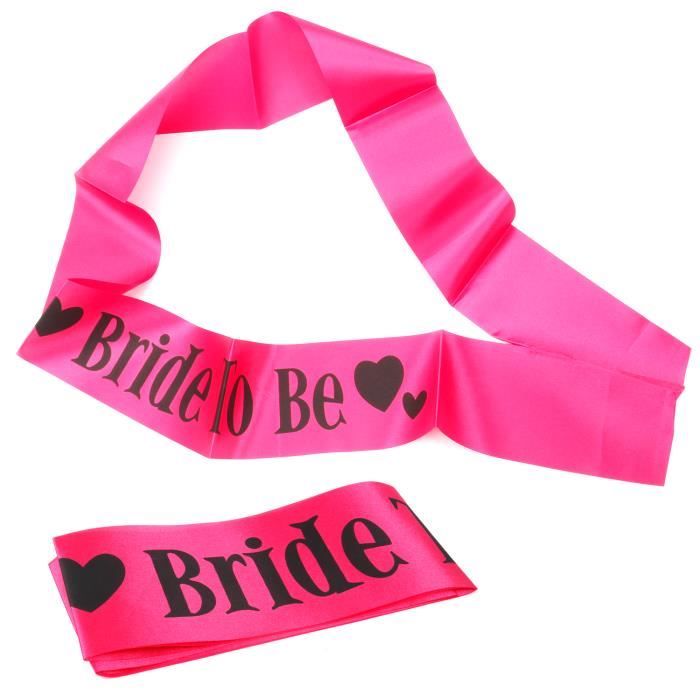 Set Écharpes EVJF Or Rose Florales - 1 Bride To Be + 6 Team Bride Pour Enterrement Vie Jeune Fille