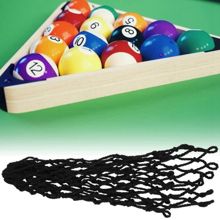 Fafeicy Sac en filet pour table de billard 6 pièces sac de maille de