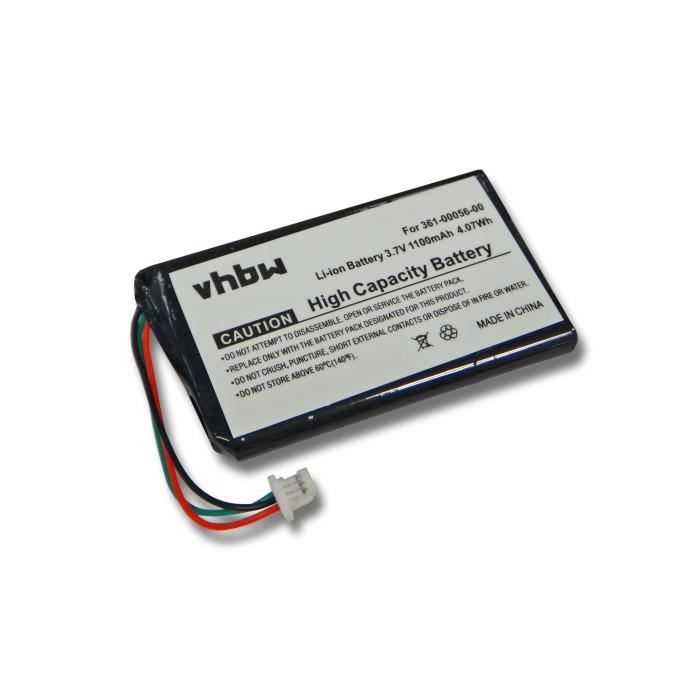 vhbw batterie compatible avec Garmin Nüvi 55LMT, 56LM, 56LMT, 57LM, 57LMT, 68LMT système de navigation GPS (1100mAh, 3,7V, Li-Ion)
