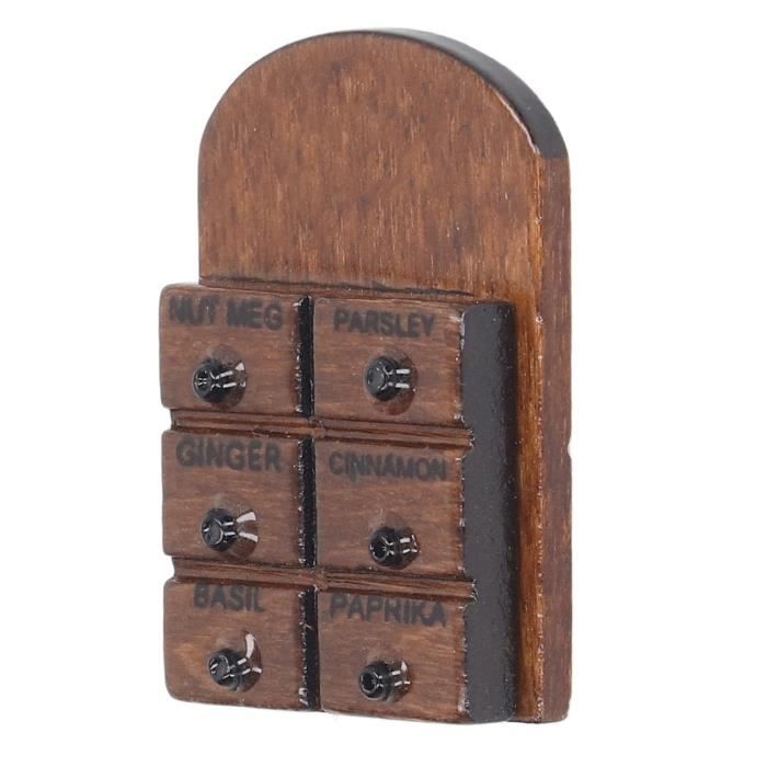 Étagère Miniature En Bois Pour Maison De Poupée – 16,5x10,3x2,8 Cm, Décoration Réaliste Et Détaillée