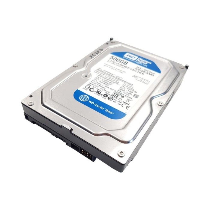 Disque Dur 500Go SATA 3.5 Western Digital Caviar WD5000AAKX 221CA1 25mm 7200rpm 16Mo - vue 1