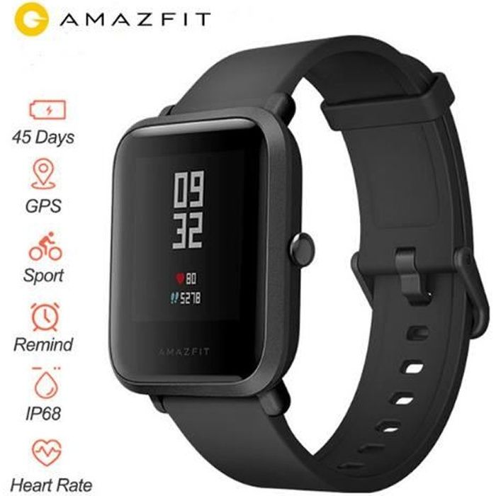 Montre connectée xiaomi amazfit top pace noir