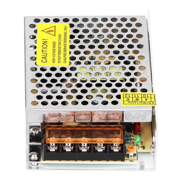 Alimentation Commutée Keenso 12V 5A - Convertisseur CA/CC 60W Pour LED