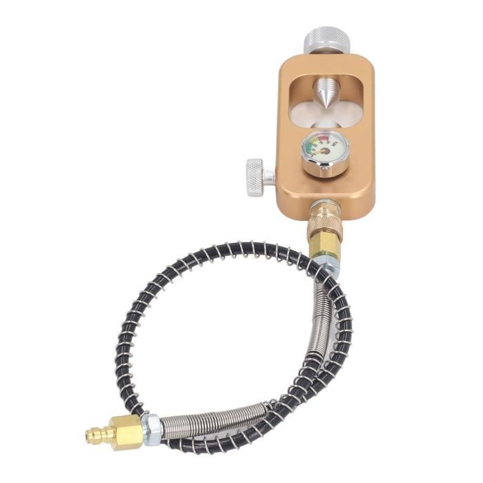Adaptateur Plongée DIN – Remplissage PCP, Manomètre Double, 5/8-18UNF, 630 Bar – Pour Bouteilles Air/Gaz