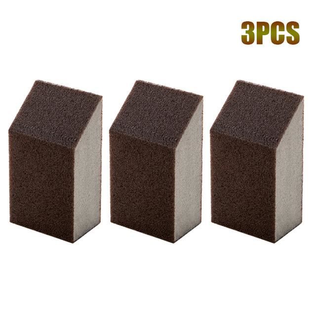 Lot De 3 Brosses éponge à Manche Long Pour Bouteilles Et Tasses - Nettoyage 360°, Poignée Confort, Gris/blanc/vert