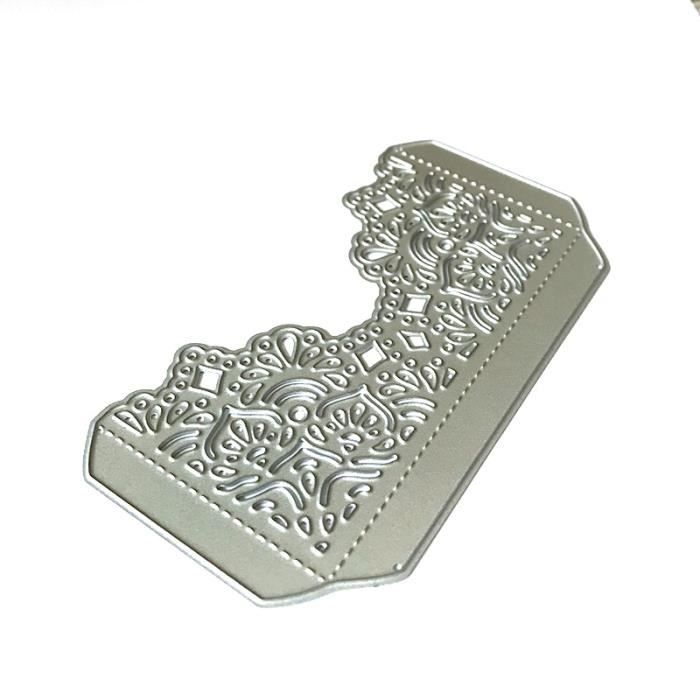 Matrices De Découpe Métal GLOBLELAND - Rectangulaires Dentelées Pour Scrapbooking Et Cartes
