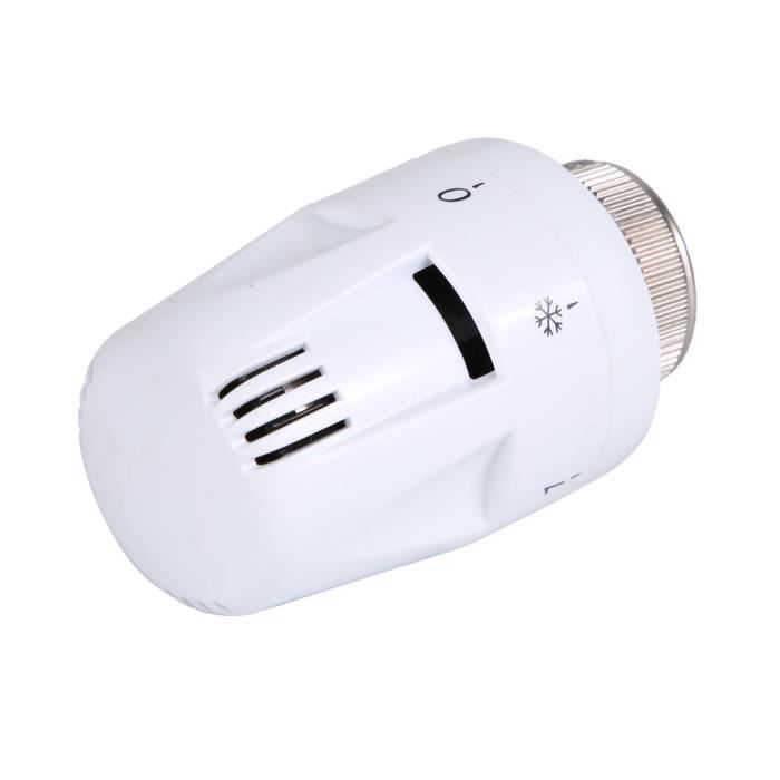 Tête De Vanne Thermostatique Radiateur Rose/gris M30x1,5 Couleur Cristal 8-30 °c | Leroy Merlin