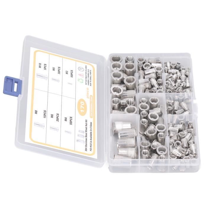 7 Pièces Écrous à Tête De Rivet à Main, Convient Au Kit De