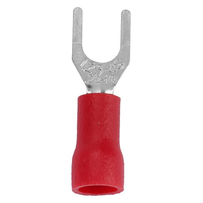 Kit De 250 Connecteurs électriques à Sertir - Assortiment Cosse, Anneau, Fourche Et épissure (rouge/bleu) - 3