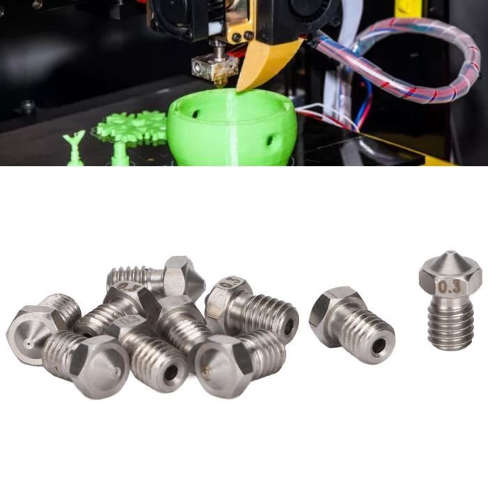 20 Buses Laiton Pour Imprimante 3D Creality - Compatible Ender 3, Ender 5, CR-10 - Diamètres 0.2mm à 1.0mm