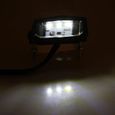 ARAMOX Éclairage de la plaque d'immatriculation 12V Feu Arrière de Plaque d'Immatriculation à LED de Moto Universel Blanc-1