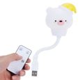 Drfeify Lampe de nuit Mignonne veilleuse USB LED veilleuse à télécommande pour bébé dormir pépinière-1