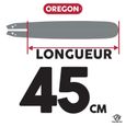 Guide tronçonneuse Oregon 45 cm - OREGON - 180SDEA041 DB Guard - 62 maillons - 1,3 mm-1