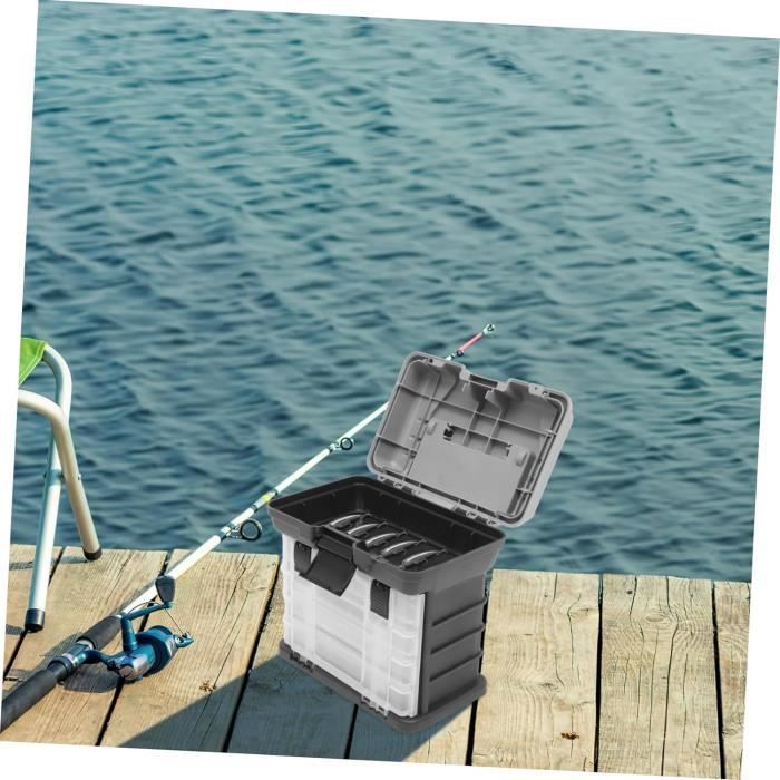 Boîte à Pêche Funien – Mallette Voyage Avec Porte-Bouteille & Supports Cannes Réglables