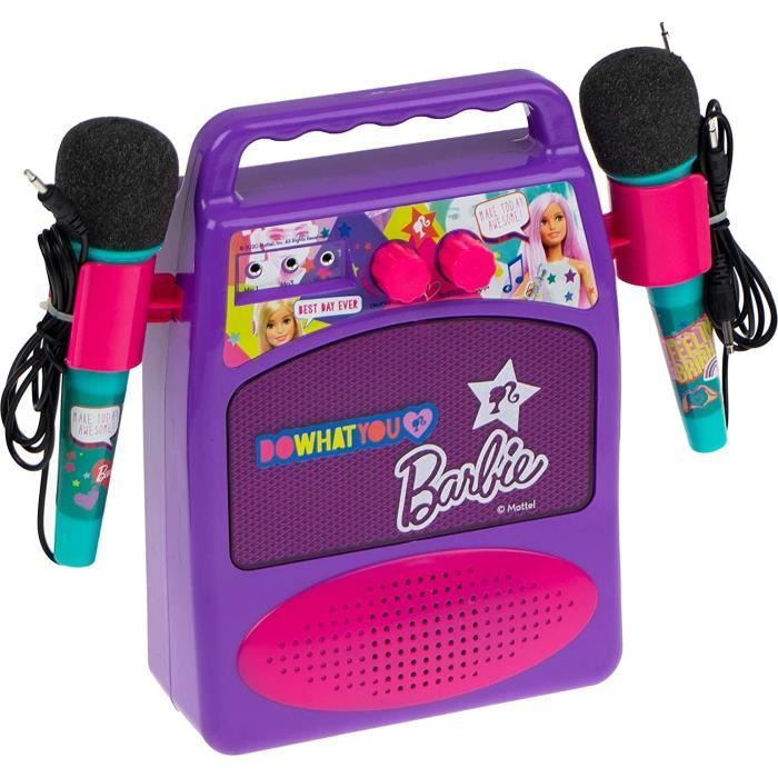 Barbie, Haut-Parleur Bluetooth avec deux Micros - Cdiscount Jeux - Jouets