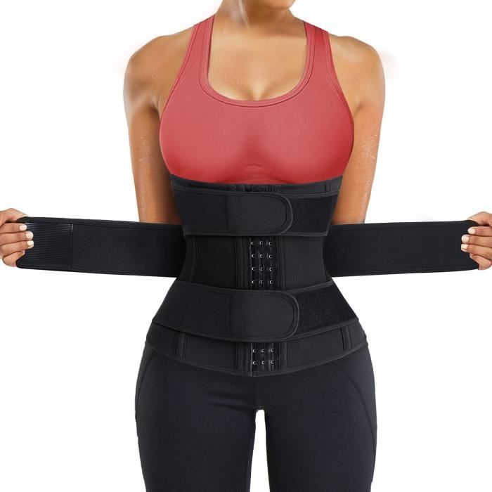 Ceinture de Sudation Femme Sport R glable MARQUE Mod le Noir