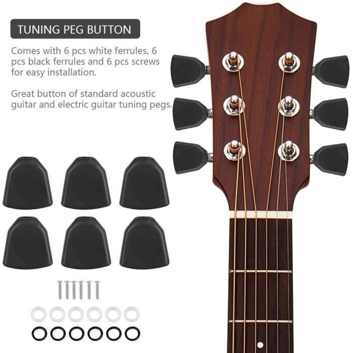 4 Boutons De Réglage Personnalisés Pour Guitare - Plastique - Neuf Sous Emballage - Idéal Pour Personnaliser Ta Gratte
