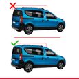 Compatible avec Dacia Dokker 2012-2024 Barres de Toit FLY Modèle Railing Porte-Bagages de voiture NOIR-2