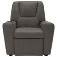 NEW Fauteuil inclinable ,Chaise de relaxation, Similicuir Gris anthracite - 51 x 62 x 67 cm-1389-2