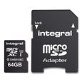 Integral  - Micro SD XC 64Go, Carte Mémoire Haute Endurance pour Dashcam Enregistreur de Conduite, jusqu`à 95Mb/s, Classe 10, U3 +-2