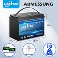 UBETER LiFePO4 100 Ah Mini batterie au lithium 12 V 100 A BMS LiFePO4 avec plus de 4 000 cycles et 10 ans-2