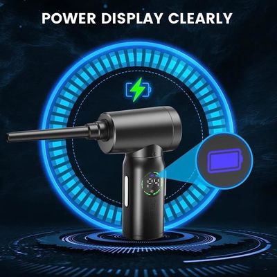 Souffleur Électrique Turbo 100000 RPM 5 Vitesses - Ventilateur Sans Fil Portable Pour Nettoyage Maison, Voiture, Claviers