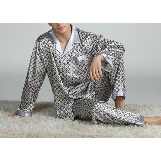 Pyjama homme boutonné devant manches courtes on sale
