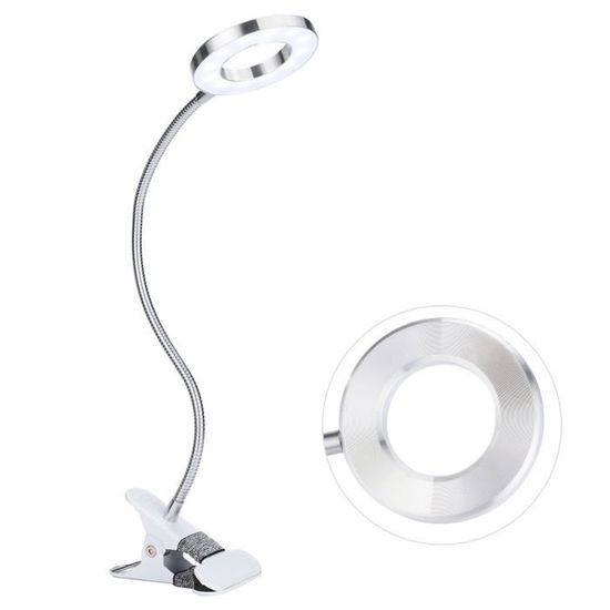 Lampe De Maquillage LED Portable à Pince - Lumière Froide & Chaude Réglable Pour Microblading, Tatouage, Extension De Cils