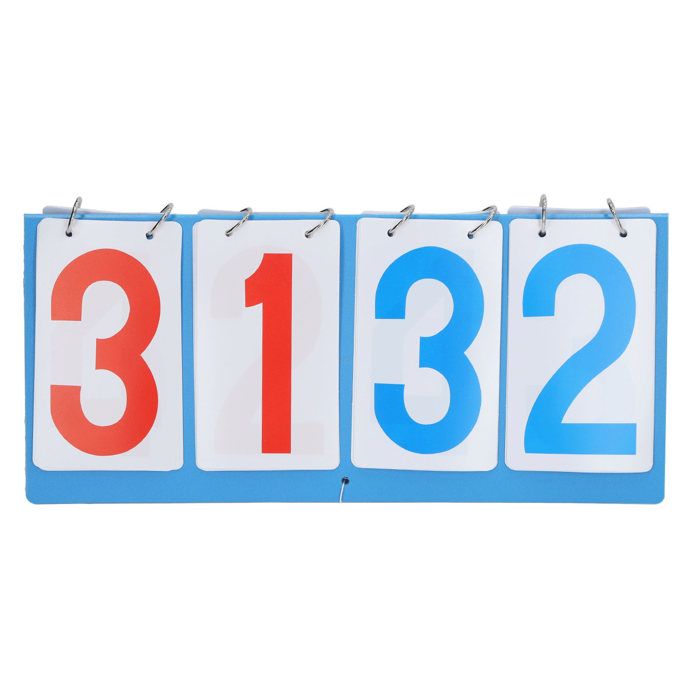 Compteur De Points Shuaigehqf - Tableau D'Affichage 4 Chiffres Pliable - Pour Sports En Intérieur/Extérieur