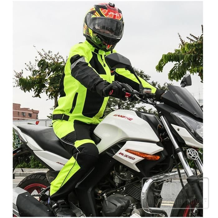 4XL Veste d ete jk21 Vestes de Moto reflechissantes equipement de protection gilet de securite pour Mot Cdiscount Auto