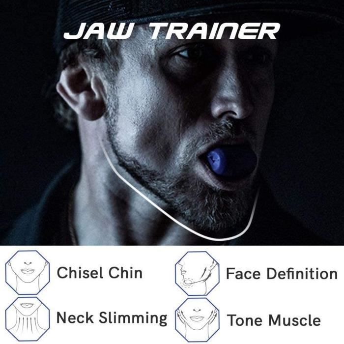 Jawline trainer jaw exerciseur pour le visage, tonifie le double menton et  tonifie le visage. - Cdiscount Sport
