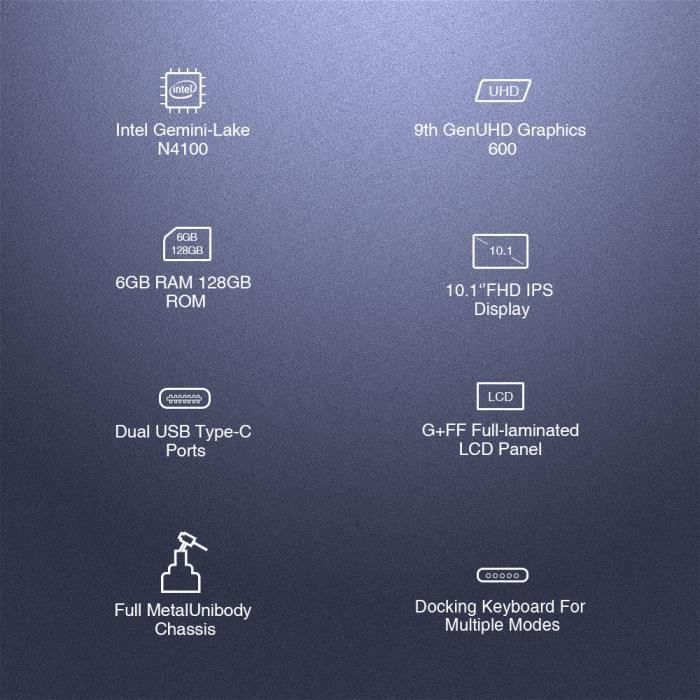  Hi10 X 10.1" Tablette Tactile + Stylo +2