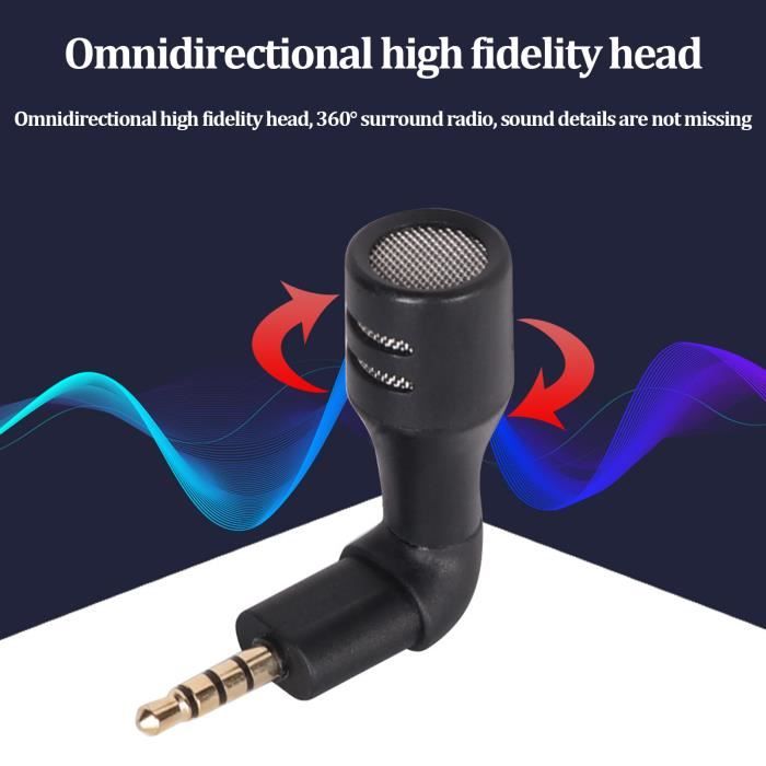Petit Micro OMABETA Petit micro portable Mini microphone omnidirectionnel jack 3,5 ...
