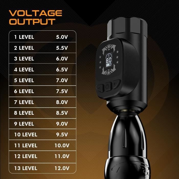 Stylo Rotatif Pour Tatouage Dark Horse - Avec Alimentation Et Accessoires - Occasion En état Fonctionnel