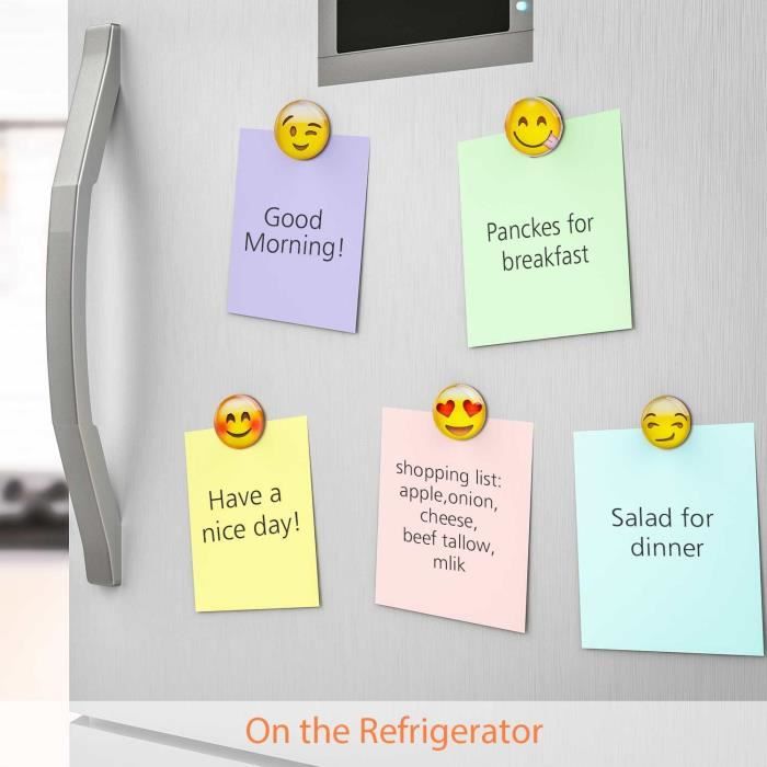 Planning Frigo Magnétique Lot De 4 - Avec 7 Marqueurs Et Effaceur, Pour Menus, Tâches, Notes Familiales