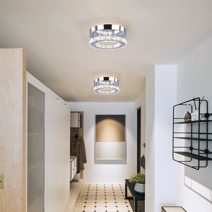 Plafonnier LED Moderne, luminaire plafonnier courbe 16W 2500Lm, plafonnier  de plafond pour salon chambre cuisine Blanc couleur lumière chaude 3000K -  Achat & prix