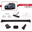 Compatible avec Dacia Dokker 2012-2024 Barres de Toit FLY Modèle Railing Porte-Bagages de voiture NOIR-3